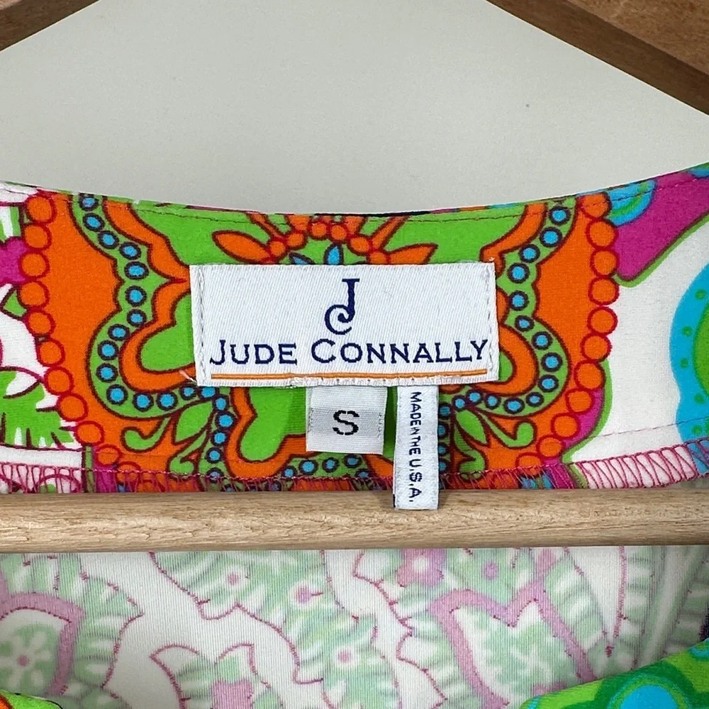 Jude Connally Colorful Paisley Print Dress women’s small - Picture 6 of 9